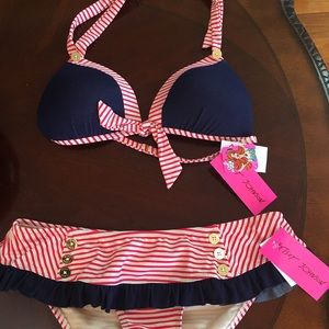 Betsy Johnson Carousel Bikini size medium